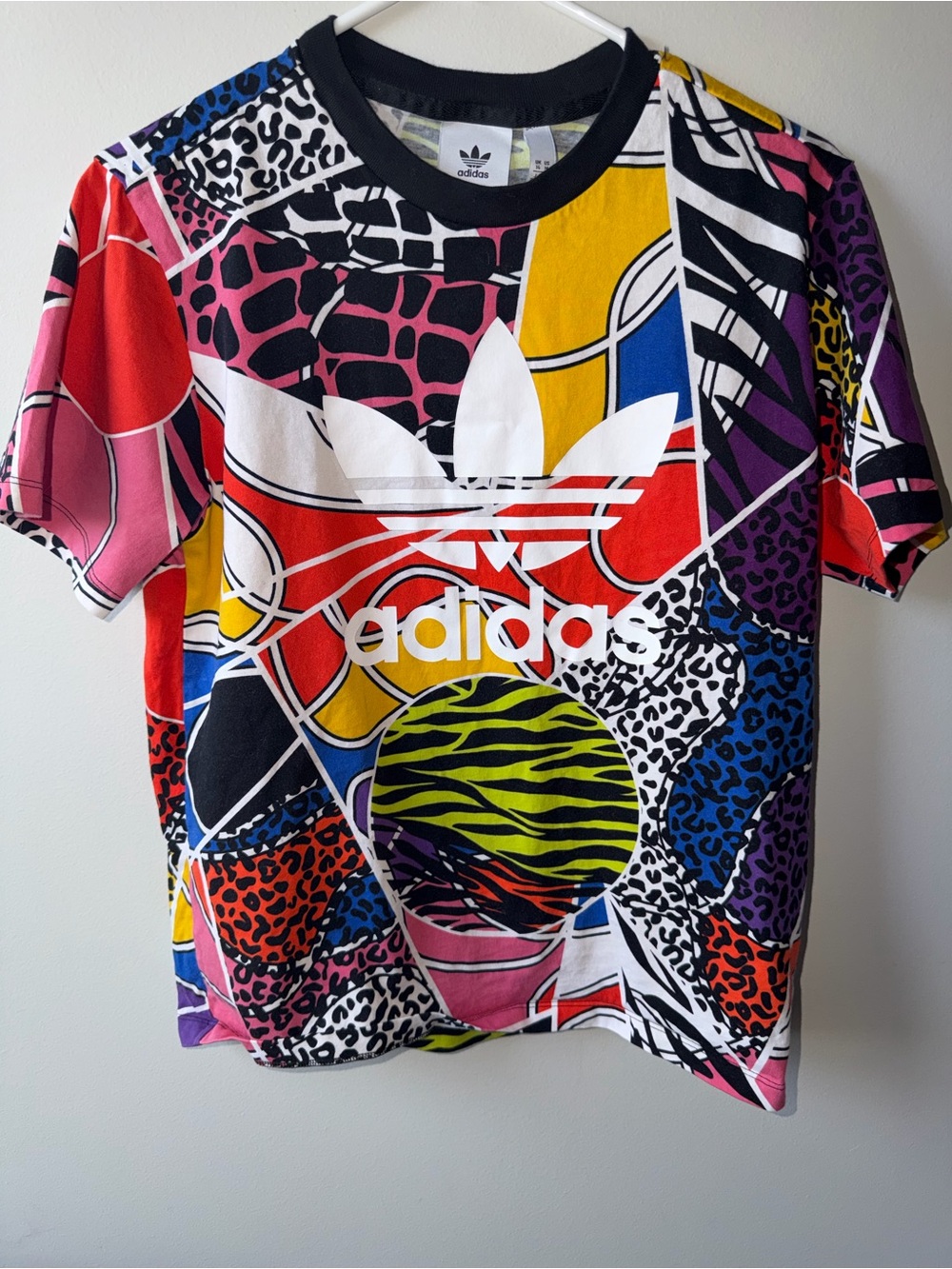 adidas Multicolor Graphic Patchwork Logo Tee